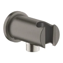 Grohe Rainshower coude de raccordement mural avec support - Graphite dur brossé