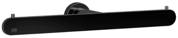 GESSI Emporio Accessories Porte-papier mural double. Black Metal PVD