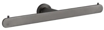GESSI Emporio Accessories Porte-papier mural double. Black Metal Brossé PVD
