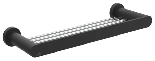 GESSI Emporio Accessories Etagère murale 30 cm. Noir XL