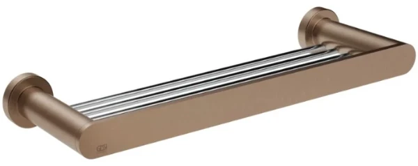 Gessi Emporio Accessoires Etagère murale 30 cm. Cuivre Brossé PVD