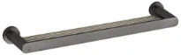 GESSI Emporio Accessories Console murale 45 cm. Black Metal Brossé PVD