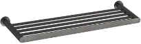 GESSI Emporio Accessories Etagère murale 60 cm. Black Metal Brossé PVD