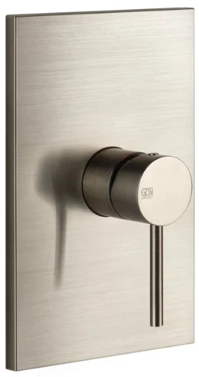 GESSI Via Tortona Parties apparentes pour mitigeur mural, 1 sortie. Finox Brushed Nickel