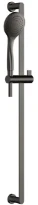 GESSI Emporio Shower Colonne de douche avec douchette anticalcaire et flexible de raccordement 1,50 m, une sortie. Black Metal Brossé PVD