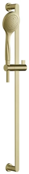 GESSI Emporio Shower Colonne de douche avec douchette anticalcaire et flexible de raccordement 1,50 m, une sortie. Brushed Brass PVD