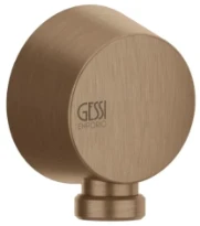 GESSI Emporio Shower Sortie murale coudée. Cuivre Brossé PVD