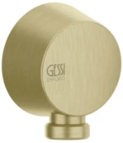 Gessi Emporio Shower Sortie murale coudée. laiton brossé PVD