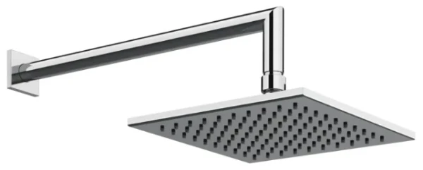GESSI Emporio Shower Pomme de douche orientable anticalcaire avec bras mural. chromé