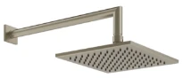 Gessi Emporio Shower douche de tête orientable anticalcaire avec bras mural. Finox nickel brossé