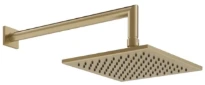 GESSI Emporio Shower Pomme de douche orientable anticalcaire avec bras mural. Warm Bronze Br. PVD