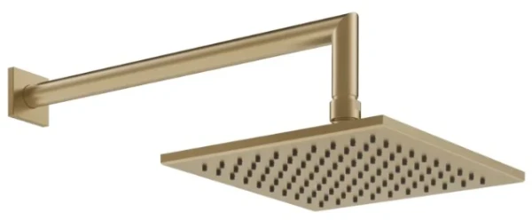 GESSI Emporio Shower Pomme de douche orientable anticalcaire avec bras mural. Warm Bronze Br. PVD