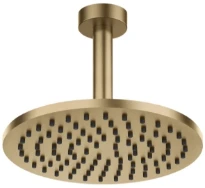 Gessi Emporio Shower douche de tête orientable anticalcaire avec bras au plafond. Warm Bronze Br. PVD