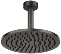 Gessi Emporio Shower douche de tête orientable anticalcaire avec bras au plafond. Black Metal Brossé PVD