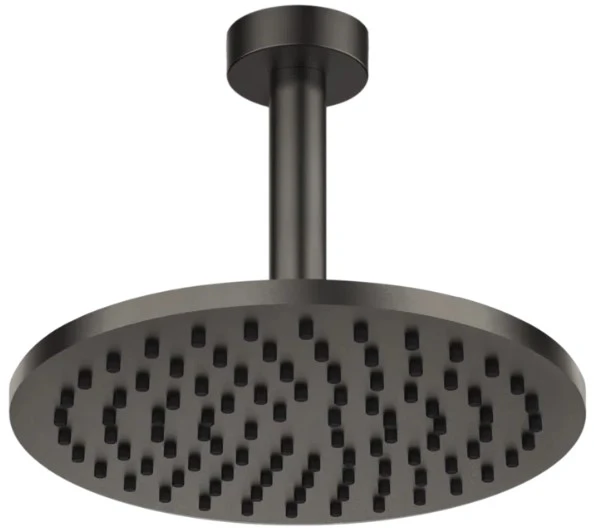 Gessi Emporio Shower Antikalk-hoofddouchekop Plafonddouche oriënteerbaar Geb. Zwart Metaal PVD