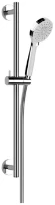 GESSI Emporio Shower Colonne de douche avec douchette anticalcaire et flexible de raccordement 1,50 m, trois sorties. chromé
