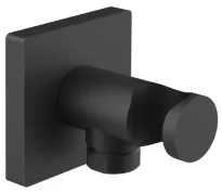 Gessi Emporio Shower Sortie murale coudée avec support fixe pour douchette. Noir XL