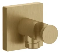 Gessi Emporio Shower Sortie murale coudée avec support fixe pour douchette. Warm Bronze Br. PVD