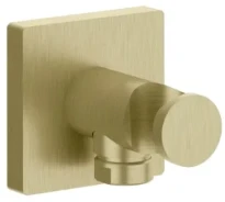 Gessi Emporio Shower Sortie murale coudée avec support fixe pour douchette. laiton brossé PVD