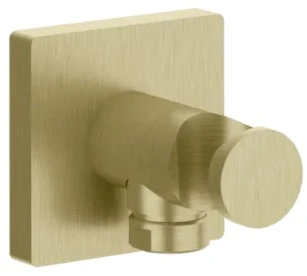 Gessi Emporio Shower Sortie murale coudée avec support fixe pour douchette. laiton brossé PVD