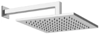 GESSI Emporio Shower Pomme de douche orientable anticalcaire avec bras mural. chromé