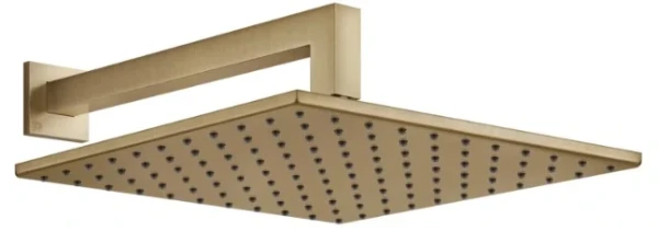GESSI Emporio Shower Pomme de douche orientable anticalcaire avec bras mural. Warm Bronze Br. PVD