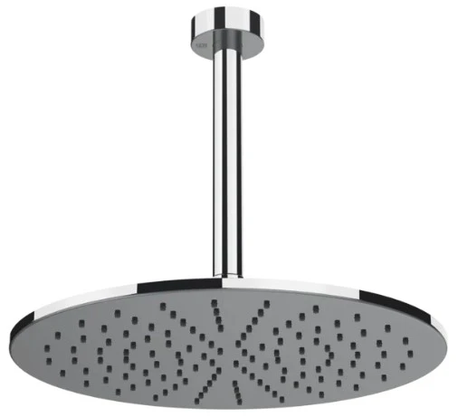 Gessi Emporio Shower douche de tête orientable anticalcaire avec bras au plafond. chromé