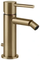GESSI Via Tortona Mitigeur bidet, avec flexibles de raccordement et vidage. Warm Bronze Br. PVD