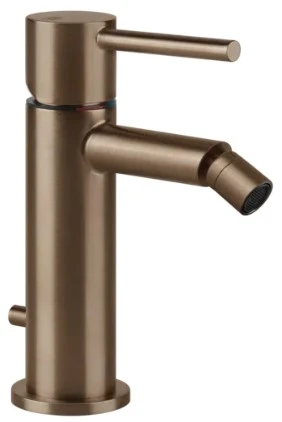 PF18607#708 GESSI Via Tortona Mengkraan Bidet met waste met buigzame aansluitslangen Geb. Koper PVD