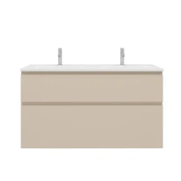 Procasa Klaire 65 - sous meuble lavabo avec 2 tirroirs 1200 x 435 x 650 mm - découpe double - soft