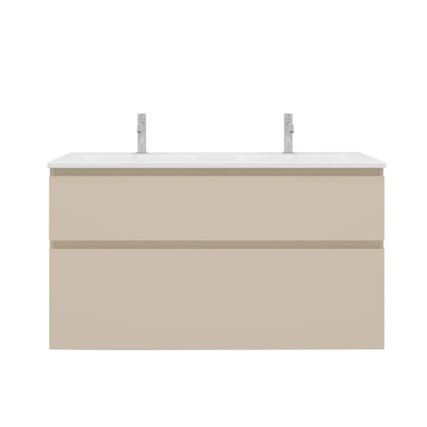 Procasa Klaire 65 - sous meuble lavabo avec 2 tirroirs 1200 x 435 x 650 mm - découpe double - soft
