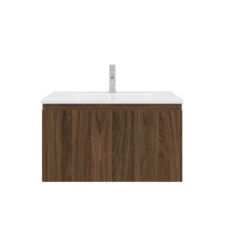 Procasa Klaire 39 - sous meuble lavabo avec 1 tirroir 700 x 435 x 390 mm - walnut