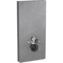 Geberit Monolith Plus module sanitaire pour WC suspendue 1010 mm - grès-céramique look ardoise - aluminium noir chromé