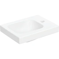 Geberit iCon Light lave-mains 380 x 280 x 130 mm - blanc mat - avec trou robinetterie - sans trop-plein