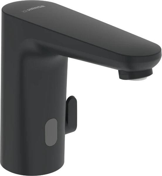Hansa Hansaelectra elektronische wastafelkraan - 3 V - Bluetooth - zwart mat
