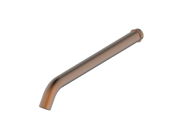 Procasa Vivo inkortbare uitloop voor inbouwwastafelkraan 150-250 mm - Brushed Copper PVD - koper mat PVD