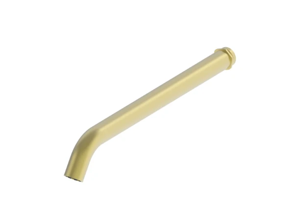 Procasa Vivo inkortbare uitloop voor inbouwwastafelkraan 150-250 mm - Brushed Gold PVD - goud mat PVD