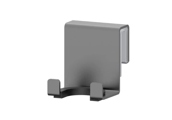 Procasa Vivo houder voor wisser voor glazen wand - Gun Metal PVD - staal mat PVD