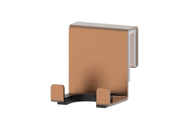 Procasa Vivo houder voor wisser voor glazen wand - Brushed Copper PVD - koper mat PVD
