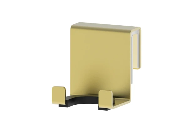 Procasa Vivo houder voor wisser voor glazen wand - Brushed Gold PVD - goud mat PVD