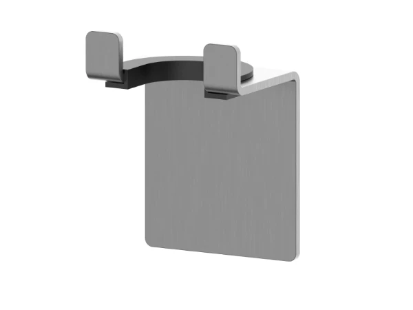 Procasa Vivo houder voor wisser om te kleven - Gun Metal PVD - staal mat PVD