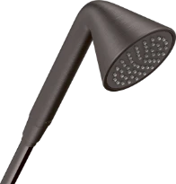 DOUCHETTE AXOR FRONT brushed black chrome