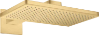 POMME DE DOUCHE AXOR SHOWERSOLUTIONS 460 MM - 300 MM o brushed gold optic modele mural 1 jet - avec rosace carrée - set de finition