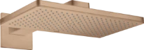 Axor Showersolutions Douche de tête modèle mural 460 MM - 300 MM o or rouge brossé 1 jet - avec rosace carrée - set de finition