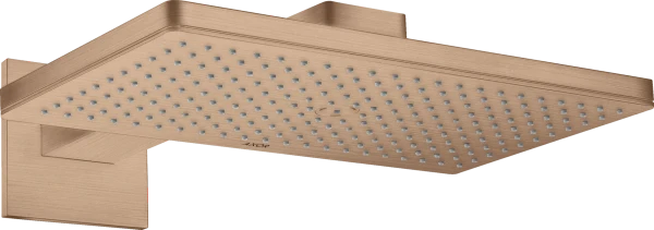 Axor Showersolutions Douche de tête modèle mural 460 MM - 300 MM o or rouge brossé 1 jet - avec rosace carrée - set de finition