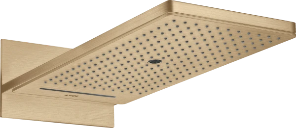 POMME DE DOUCHE AXOR SHOWERSOLUTIONS 250 MM - 580 MM o brushed bronze modele mural 3 jet - set de finition