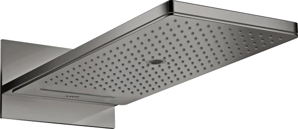 POMME DE DOUCHE AXOR SHOWERSOLUTIONS 250 MM - 580 MM o polished black chrome modele mural 3 jet - set de finition