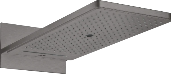 POMME DE DOUCHE AXOR SHOWERSOLUTIONS 250 MM - 580 MM o brushed black chrome modele mural 3 jet - set de finition