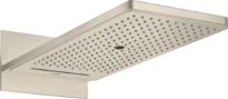 POMME DE DOUCHE AXOR SHOWERSOLUTIONS 250 MM - 580 MM o brushed nickel modele mural 3 jet - set de finition