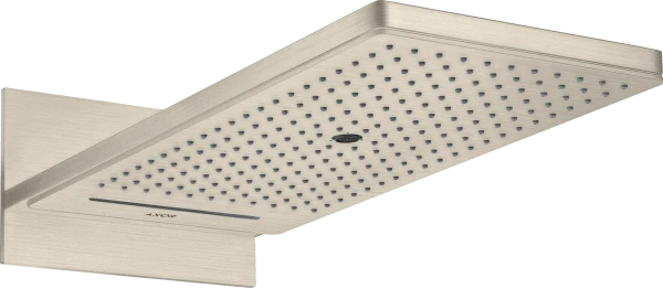 POMME DE DOUCHE AXOR SHOWERSOLUTIONS 250 MM - 580 MM o brushed nickel modele mural 3 jet - set de finition